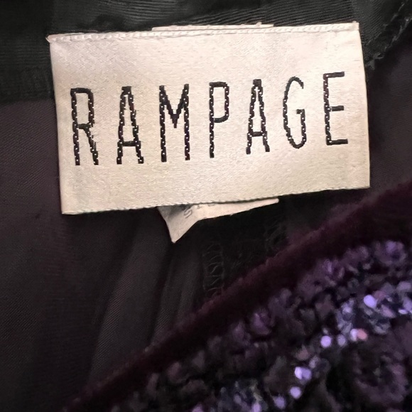 Vintage Crushed Velvet Purple Dress with Embellishment - Picture 5 of 6